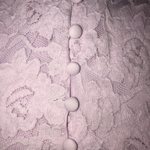 Beautiful Lilac Detailed Knit Crop Top - Picture 3 of 5